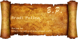Bradl Polina névjegykártya